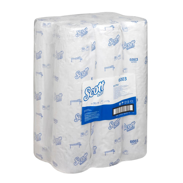 6003 Scott® Extra Couch Cover (51W) - 6 Rolls x 130 White, 2 Ply Sheets