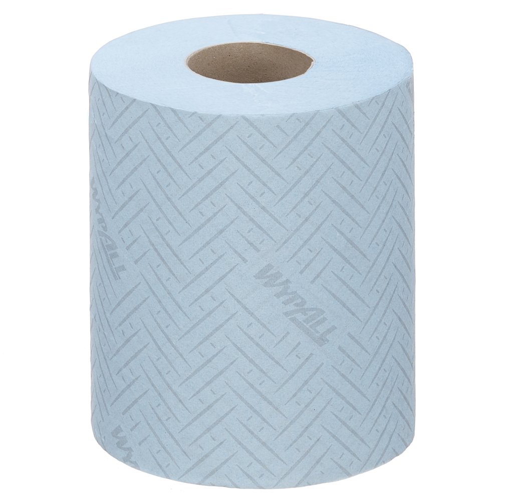 A Single Blue 6220 WypAll Paper Hand Towel Roll