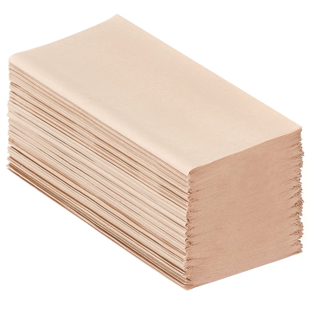 A Stack of Brown 6832 Paper Hand Towels