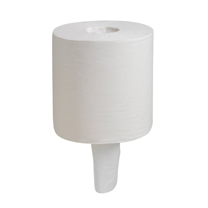 A White 7276 Paper WypAll Hand Towel Roll