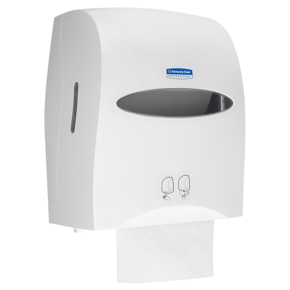 A White 9960 Kimberly Clark Paper Hand Towel Dispenser