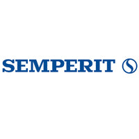 Blue and White Semperit Brand Logo